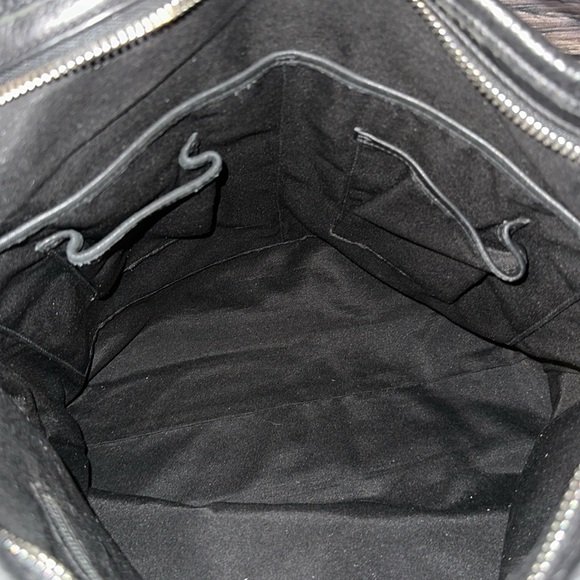 Coach Black Op Art Leather Crossbody Satchel Messenger Bag with Tote Handle! - Picture 10 of 12